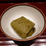 廣澤 - 牛肉と牛蒡のちまき、新生姜の酢漬け