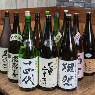 Rampu has over 150 types of sake! !