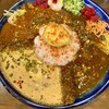 スパイスカレー クミン - 3種あいがけカレースパイスたまごトッピング