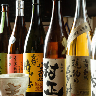 We have plenty available! 100 types of shochu and awamori, 30 types of Chuhai (Shochu cocktail) ♪