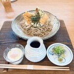 Kyou Bu An - なっとうの天ぷらがのったお蕎麦