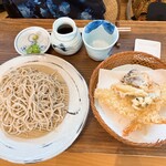 京蕪庵 - もり蕎麦と天ぷらのセット