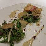 エクアトゥール - 25年8月　ルーアン鴨とフォアグラのユール、サマートリュフのサラダ仕立て