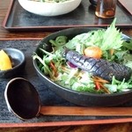 手打ちほうとうと発幸料理のお店 元祖へっころ谷 - 豆乳の冷たいほうとう