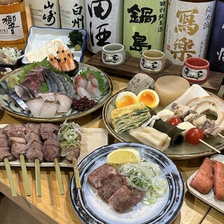 丸信の魅力がたっぷり味わえる飲み放題付きコース◎