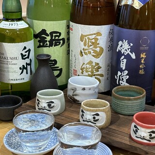 Over 15 types of carefully selected brand sake! There are also three types to compare!