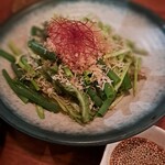 牡蠣と魚 海宝 - ねぎじゃこサラダ