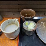 そば くら富 - 当店は釜湯ではなく、別仕立て（蕎麦粉割り）の蕎麦湯