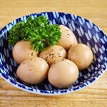 Braised quail egg in soy sauce