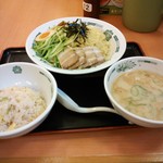 日高屋 - つけ麺セット７３０円