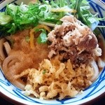 丸亀製麺 - 牛しゃぶみぞれぶっかけ（並）　480円