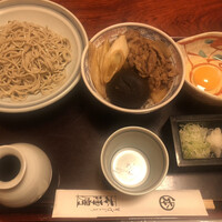 日本橋　本陣房 - まかない丼セット、本日のまかない丼はすき焼き丼