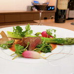 Akihisa Handa - ふらの和牛フィレ肉　季節の野菜