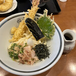 手作りうどん 天粉盛 - 大海老天ぶっかけうどんの冷