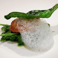 Akihisa Handa - 野付産帆立のパネ＆ほうれん草