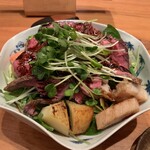 味工房まんま - 黒毛和牛ローストビーフサラダ