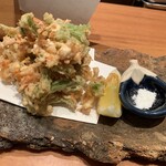 味工房まんま - 駿河　桜エビと若ごぼうかきあげ