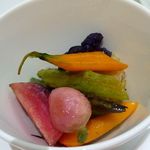 ドミニク・ブシェ トーキョー - 牛テールに添えてるエチュベ