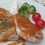 キッチン ブルー グローブ - 反対側から