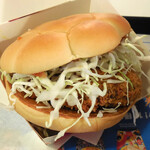 McDonald's - ...FIFAワールドカップ公式ハンバーガー「ジャパンバーガー ビーフメンチ」、所謂メンチカツ（チーズ入り）サンド。。