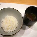 新ばし 星野 - ご飯と赤だし◎2013/8