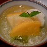 しゅん逢 紗々木 - ☆水物は宮崎マンゴー＆白桃白ワインのジュレ掛け☆