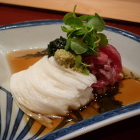 しゅん逢 紗々木 - ☆お肉の湯引きは長芋そうめんとの組み合わせが絶妙☆