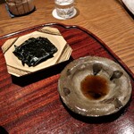 ごだん 宮ざわ - 香の物代わりの海苔