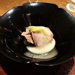ごだん 宮ざわ - 牛ロースと賀茂茄子の炊き合わせ