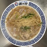タンメン食堂 波の花 - 平打ち縮れ中細麺