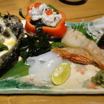 焼鳥・元気 - 岩かき入り造り盛り1480円