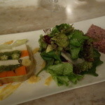 ルラシオン - 野菜のテリーヌと鴨のパテドカンパーニュ