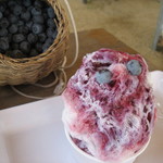 そらふぁブルーベリーガーデン - ふわふわブルーベリーかき氷・練乳つき　400円　2013年夏
