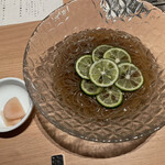 個室焼肉 銀座きたお - シメのすだち冷麺