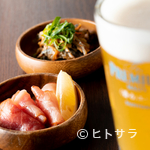 Denkou Sekka - 好みの小鉢2品とビールがセットになった『生ビールセット』