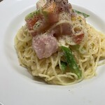 Torattoria Iru Ruogo - マグロとアスパラガスの冷製パスタ