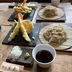 そば草香 - 2人前のセットメニューです