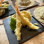 そば草香 - 海老天最高✨