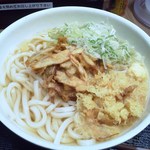 丼拓 - ごぼ天うどん大盛り（\380　大盛りはランチサービス）