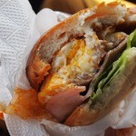 からつバーガー - スぺ：卵がふっくらいい感じ