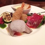 Ristorante Sasaki - 新潟の老舗洋食屋さん
      
      3500円コースの前菜
      ボリュームあり
      すべて美味しい(*^_^*)
      