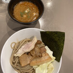 つけ麺 五ノ神製作所 - 海老つけ麺味玉入り　肉増し