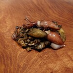 アカ - 蛍烏賊とホワイトアスパラのパエリア