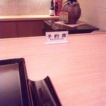 田・和味彩々 - 予約席カウンターの隅