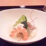 田・和味彩々 - 海老と蟹と青菜のたいたん