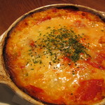 ロマンレコーズカフェ - 海老と地中海野菜のトマトクリームドリア