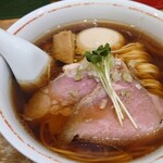 麺尊 RAGE - 特製軍鶏そば(1350円)。