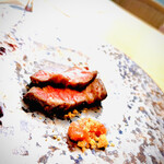 RISTORANTE E'VOLTA Unico Polo - 常陸牛　ルバーブジャム　カルダモンクランブル