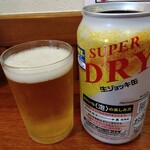 俺の中華たなか家 - 「スーパードライ生ジョッキ缶」もグラスも冷え❄冷え❄