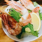 ひょっとこ - 赤海老の刺身